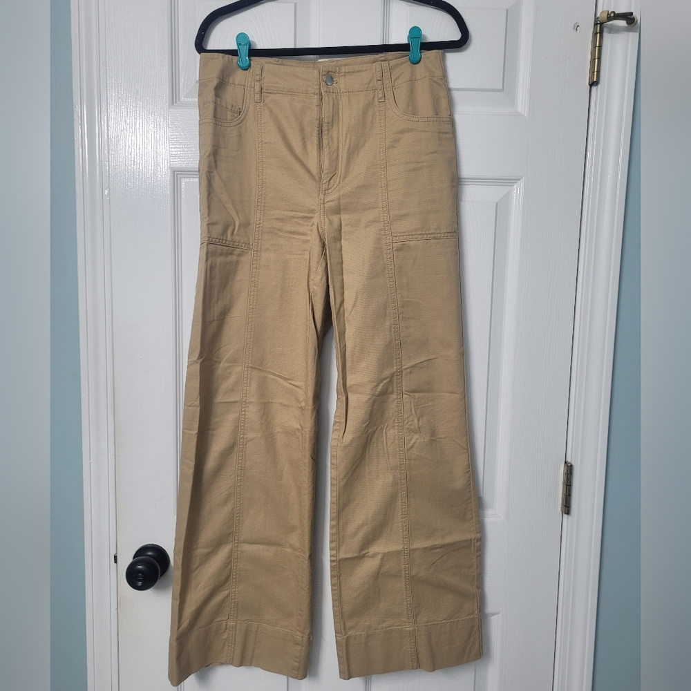 LOFT Wide Leg Khaki Pants